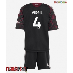 Liverpool Virgil van Dijk #4 Terza Maglia Bambino 2026-27 Manica Corta (+ Pantaloni corti)